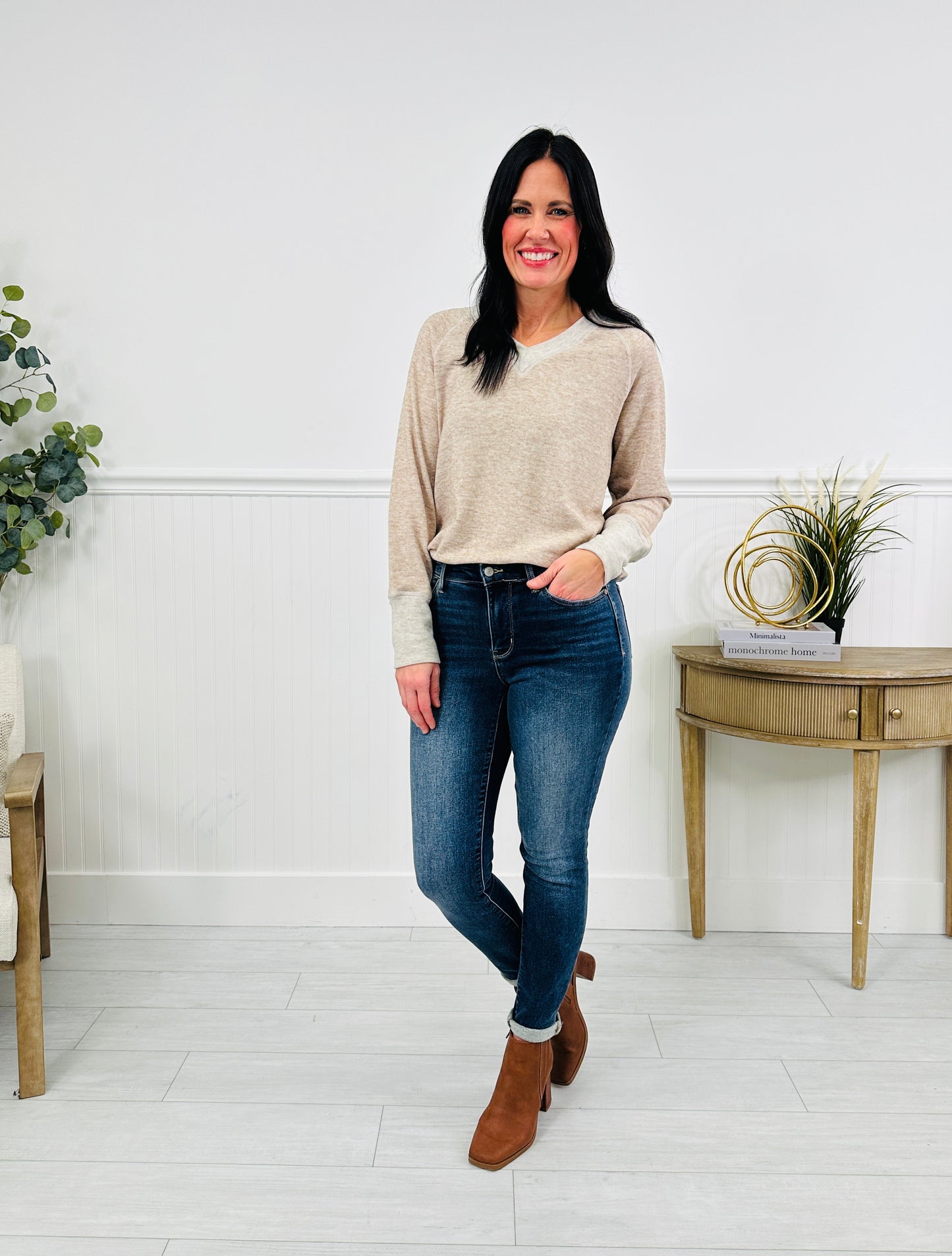 Judy Blue Confidently Cozy Thermal Skinny Jeans in Reg/Curvy