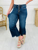 Judy Blue On The Fly Cropped Wide Leg Jeans