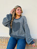 Heart To Heart Sweater In Charcoal