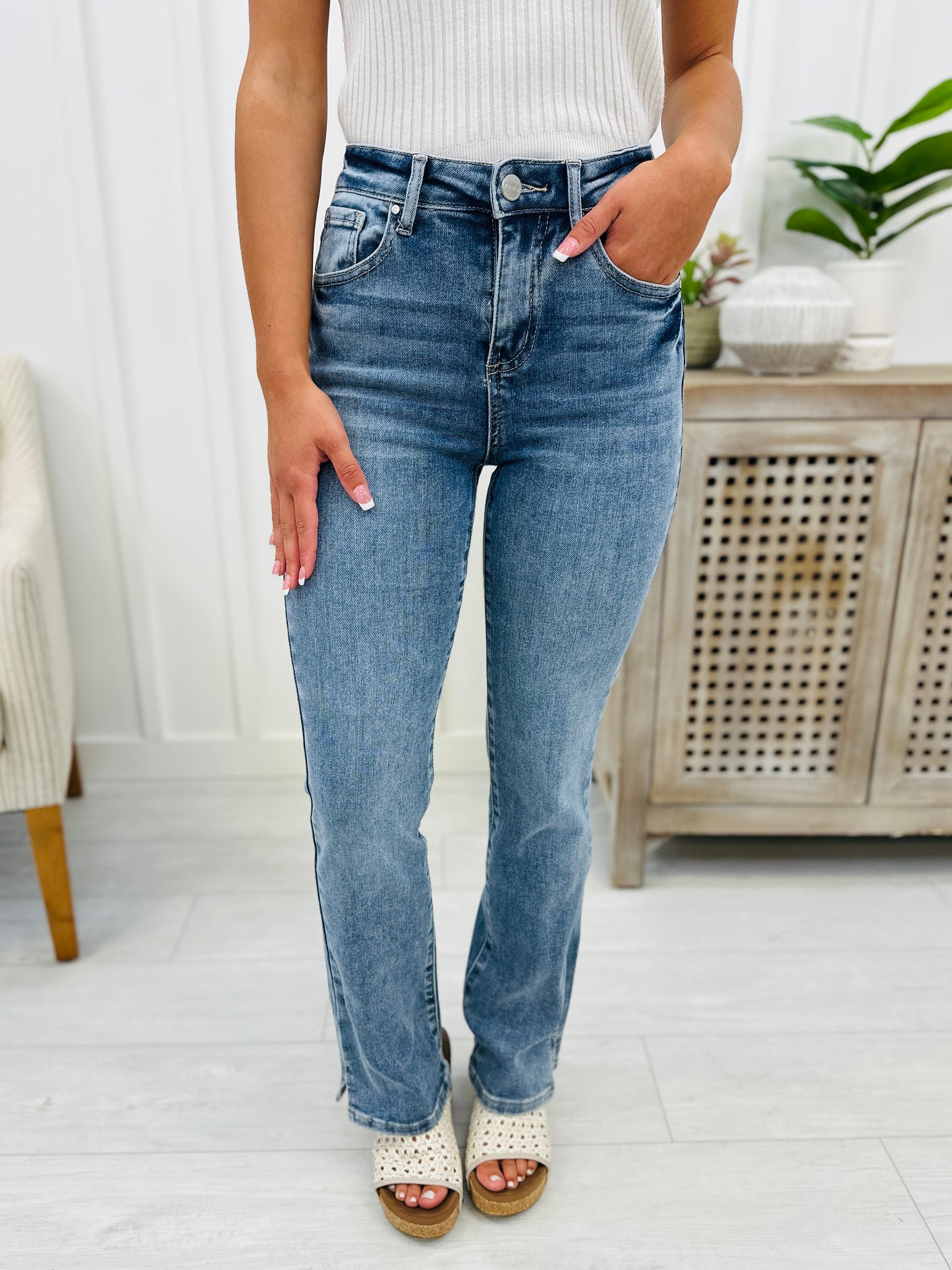 Risen Sweet Dreams Relaxed Straight Leg Jeans in REG/CURVY