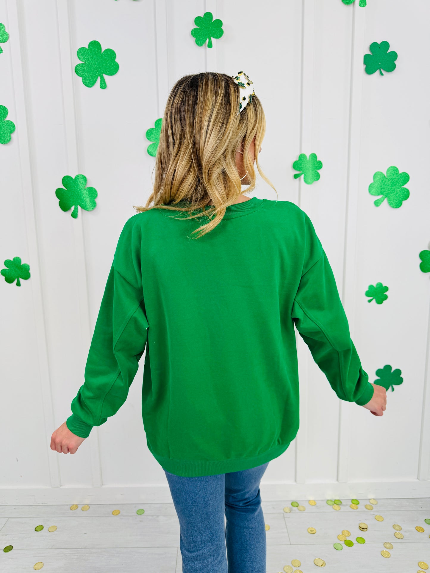 Lucky Shamrock Crewneck Sweatshirt