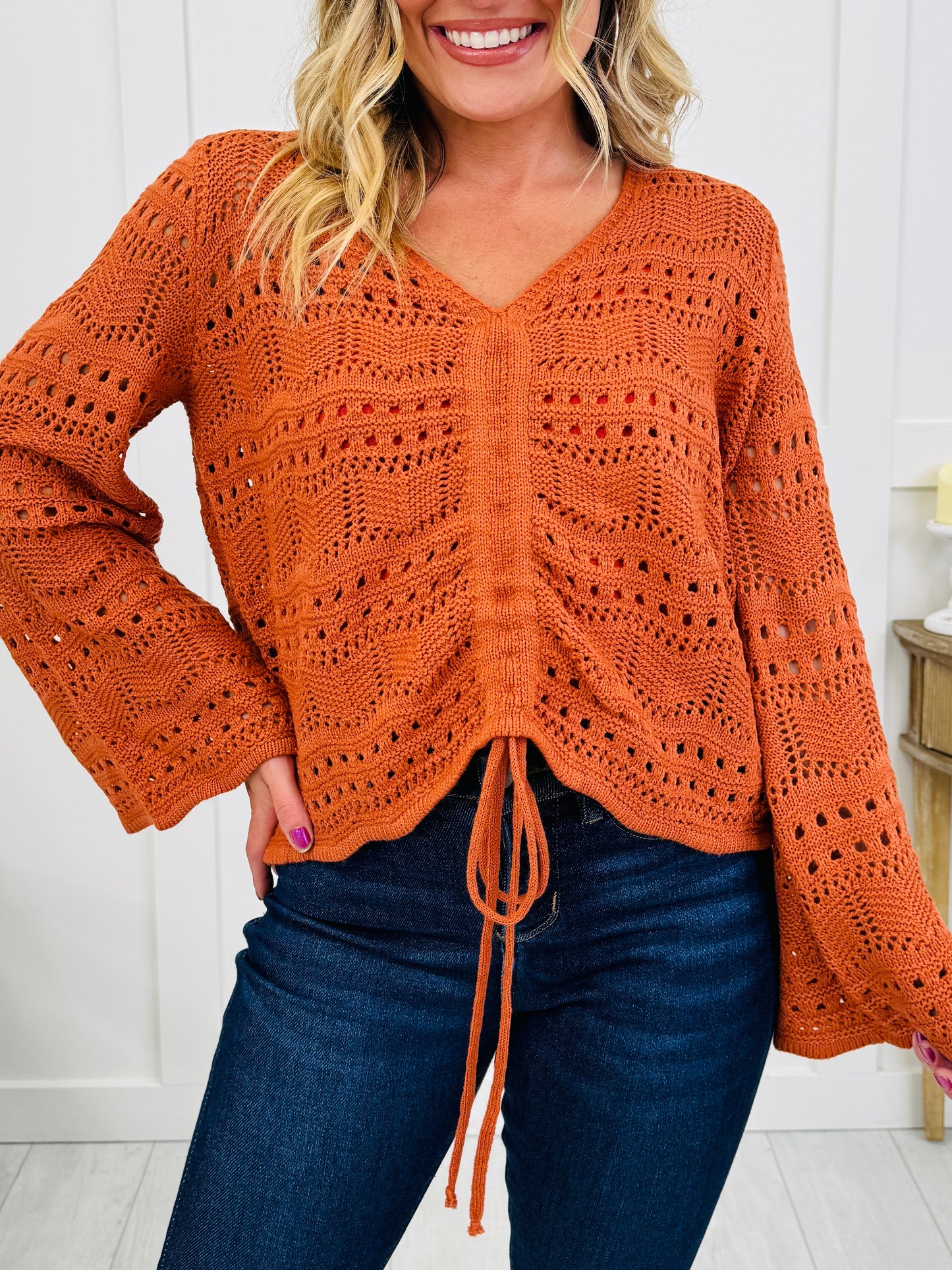 Sweetest Surrender Top In Terracotta