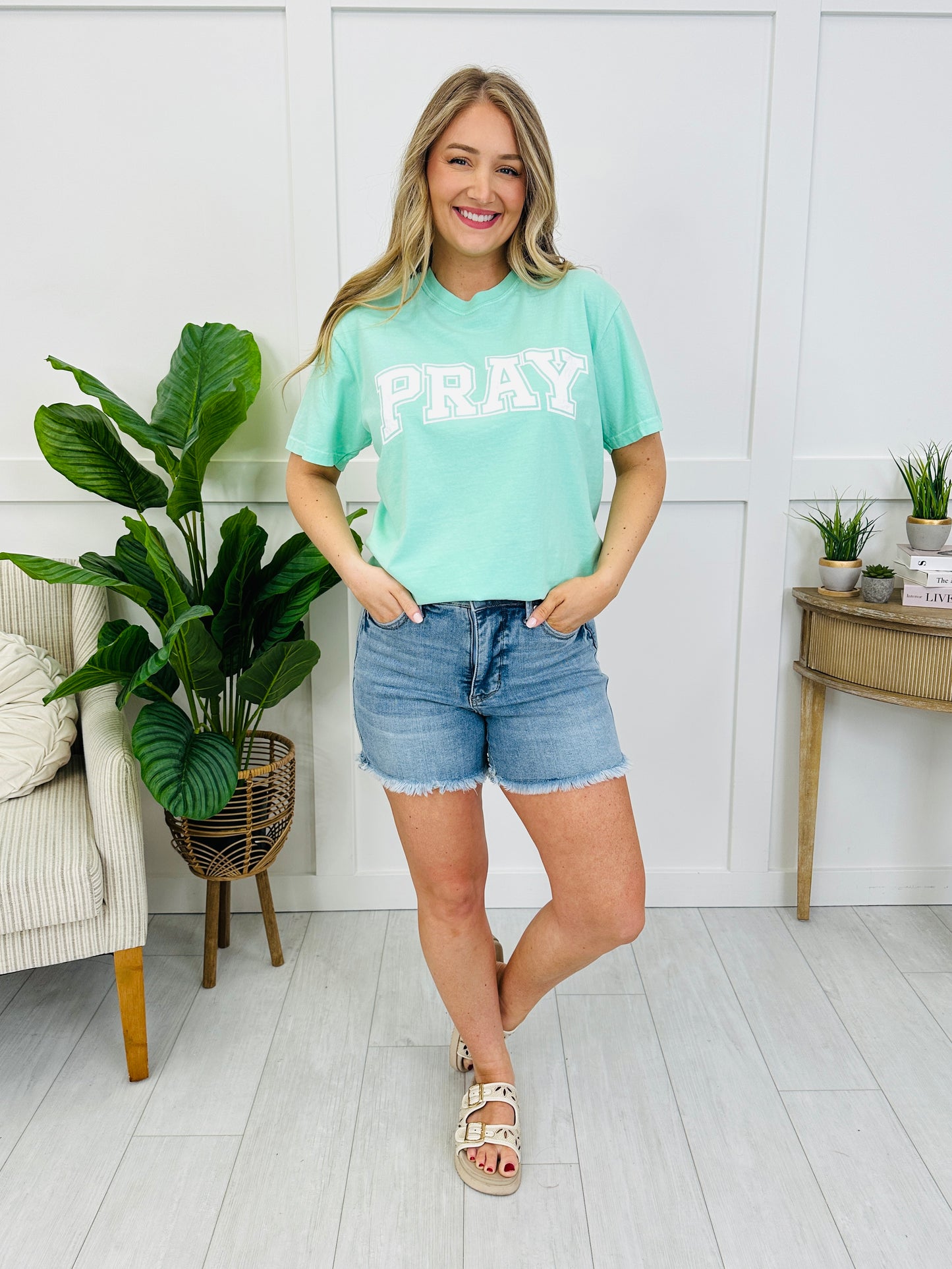 Pray Graphic Tee in Multiple Colors