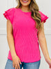 Ruffle Me Up Top in Multiple Colors