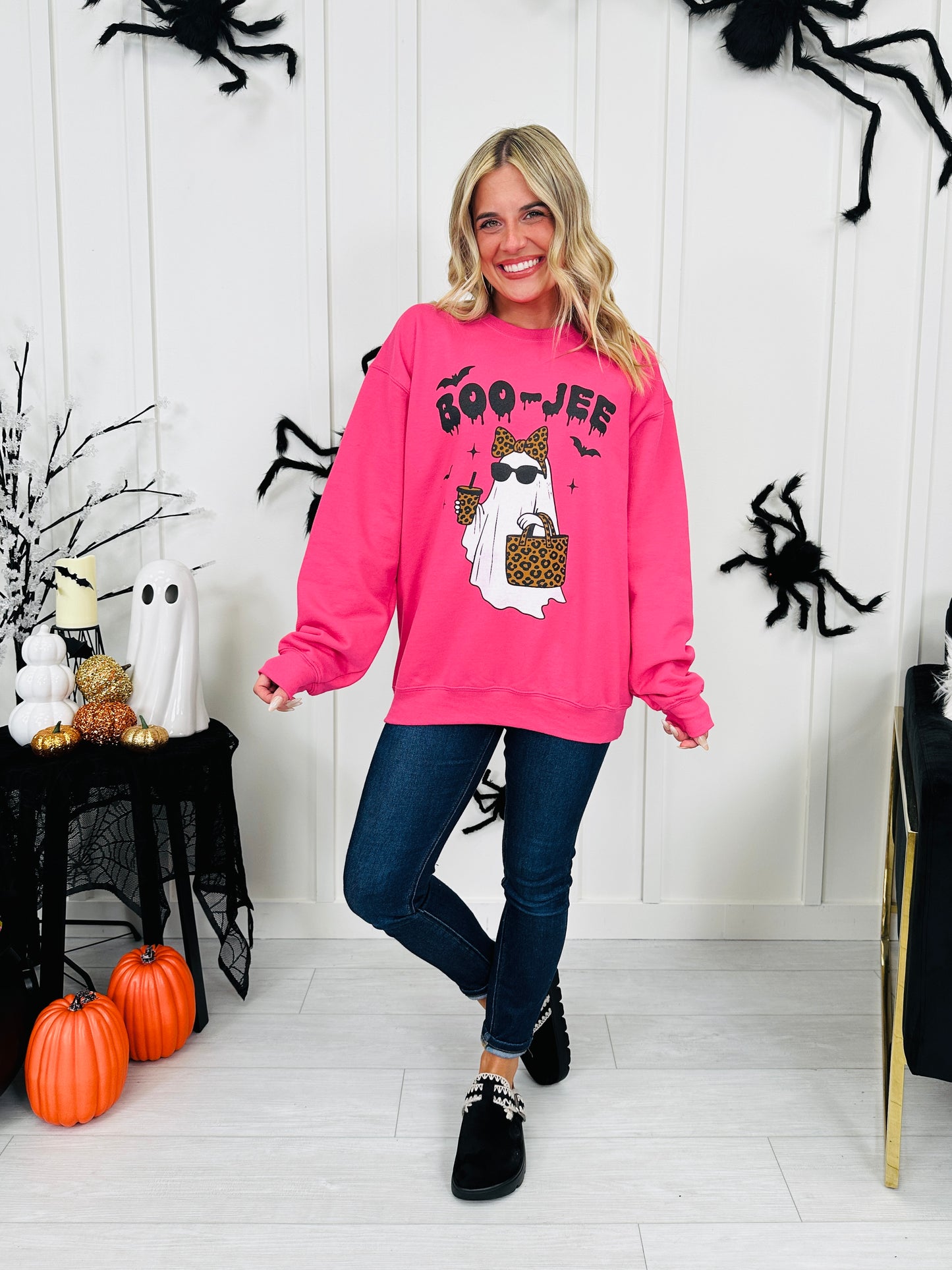 Boo-Jee Graphic Crewneck Sweatshirt - Multiple Colors!