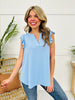 Ruffle Effect Top- Multiple Colors!
