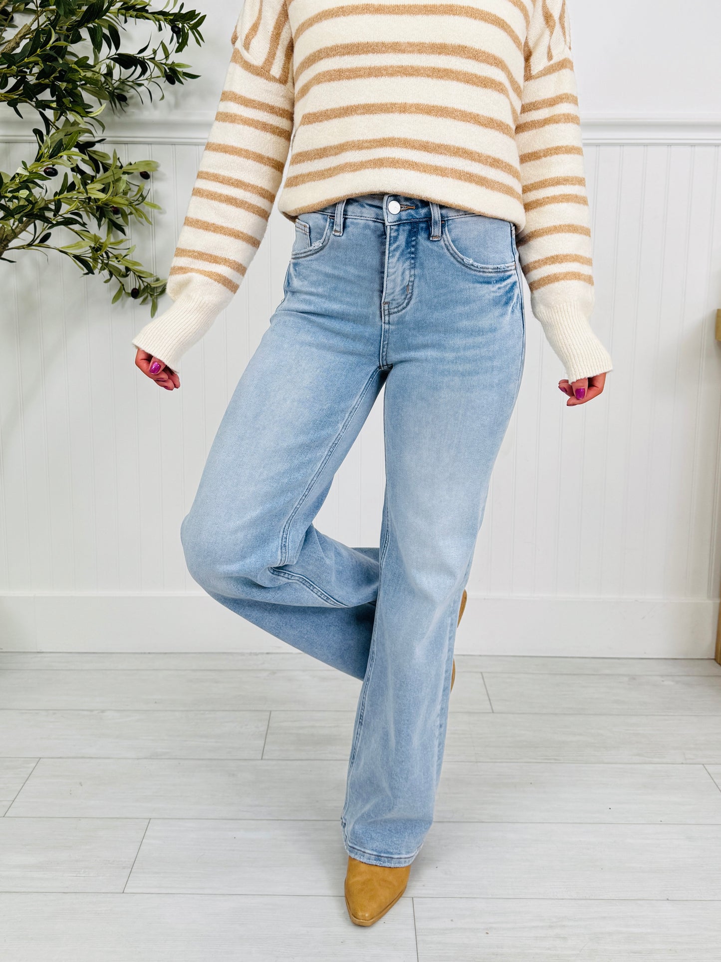 Your Best Side Wide Leg Tummy Control Jeans in Multiple Inseams