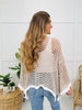 Feathered Feels Cardigan In Latte