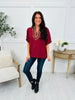 Wild Beauty Top In Burgundy