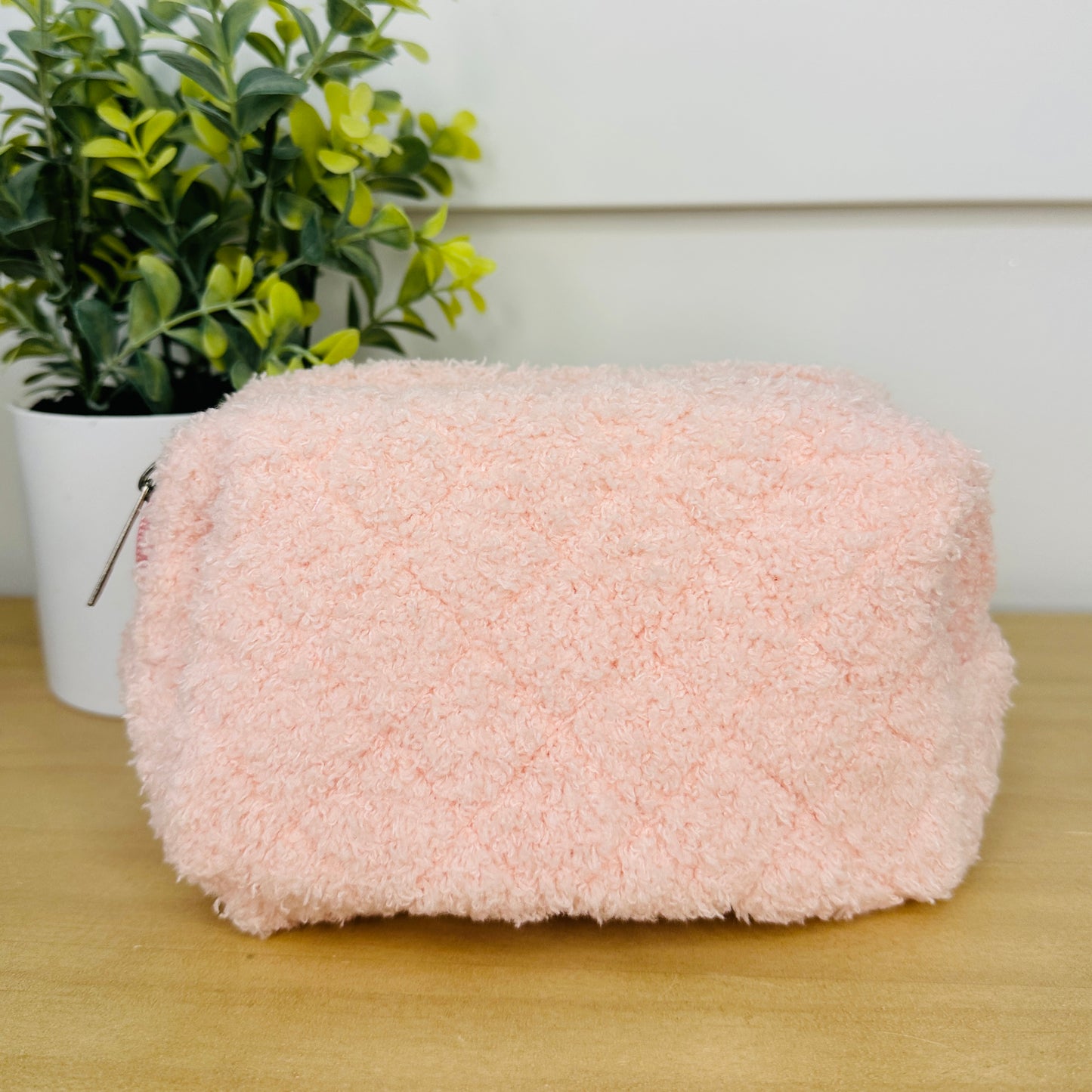 Fleece Cosmetic Bag- Multiple Colors!