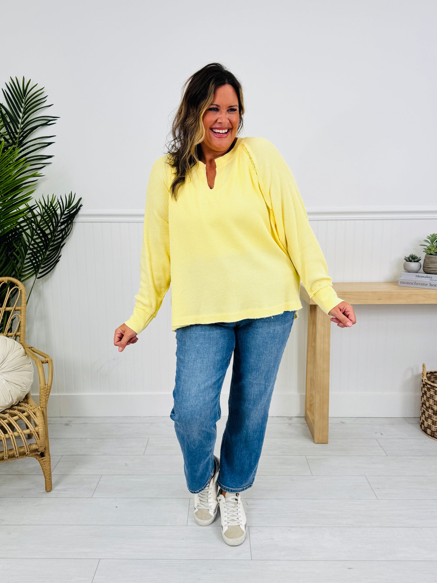 Spring Simplicity Garment Dyed Top in Three Colors