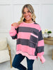 Daydream Route Top In Pink/Charcoal