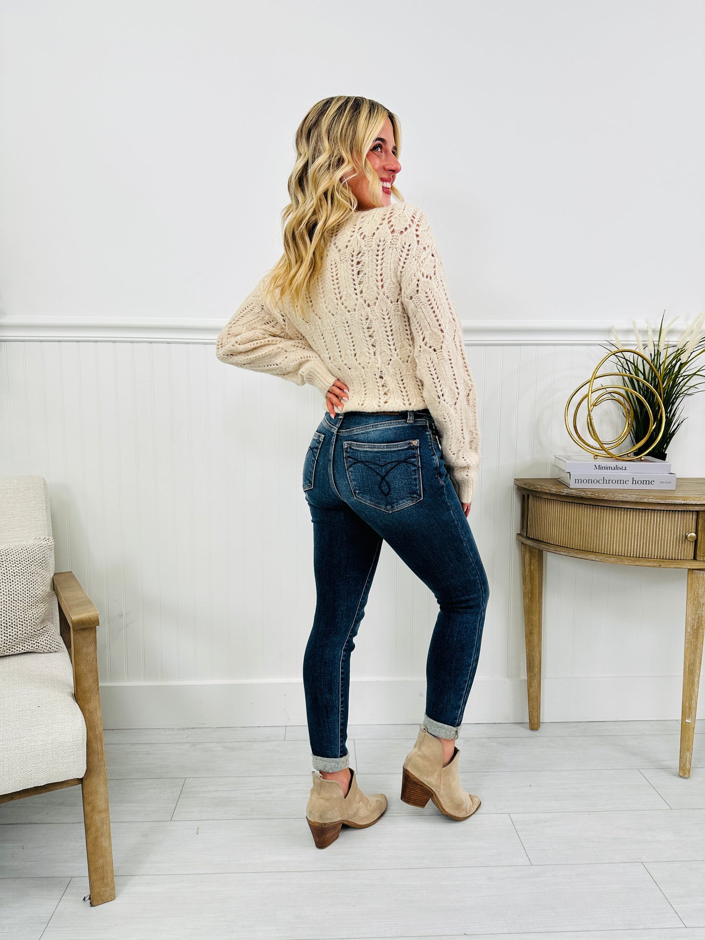 Judy Blue Confidently Cozy Thermal Skinny Jeans in Reg/Curvy
