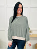 Offbeat Cozy Pullover in Olive