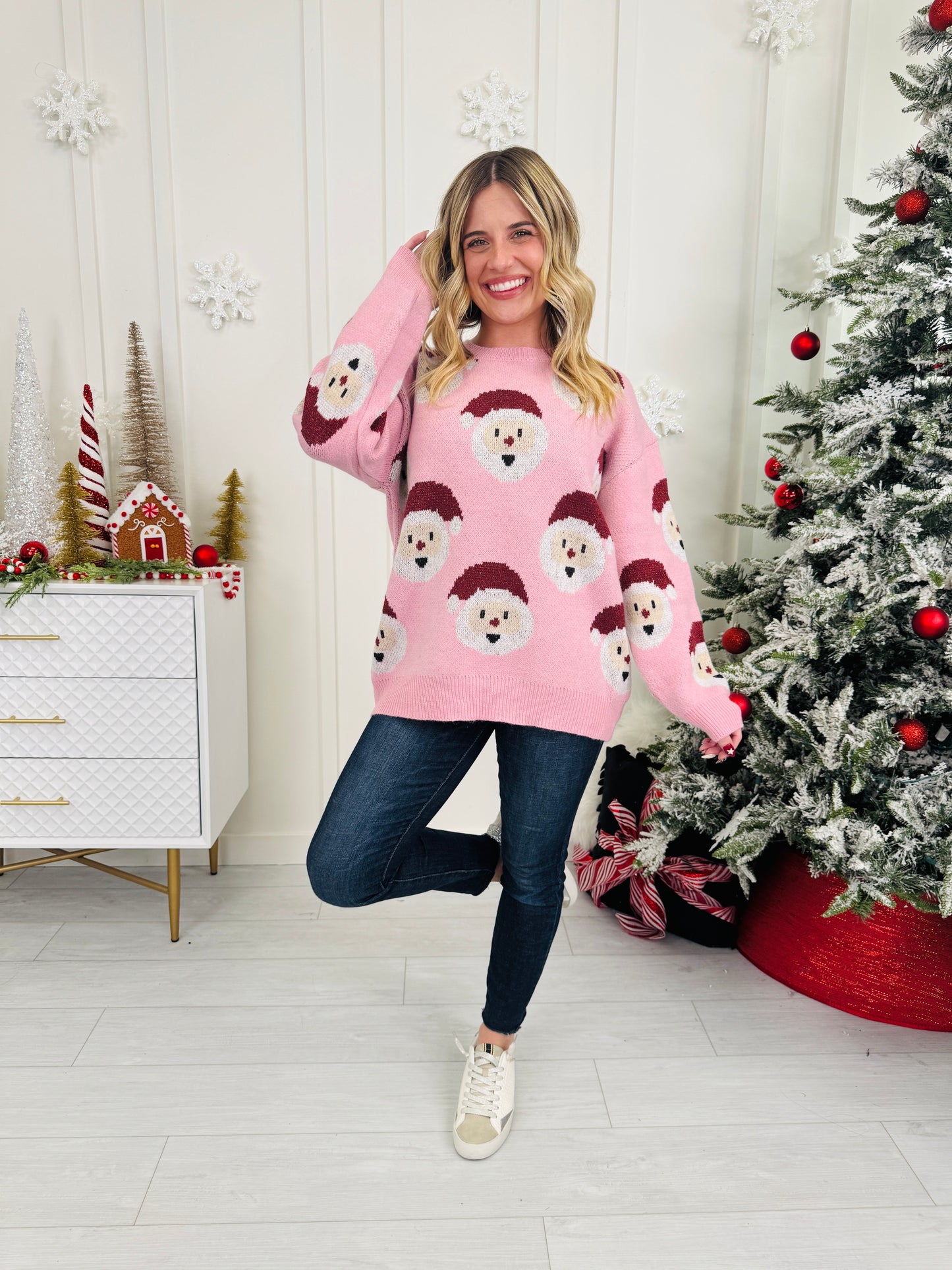 Santa Squad Sweater In Multiple Colors
