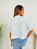 Porcelain Petal Top In Blue