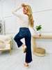 Lovervet Steppin' Out Wide Leg Ankle Jeans in Reg/Curvy