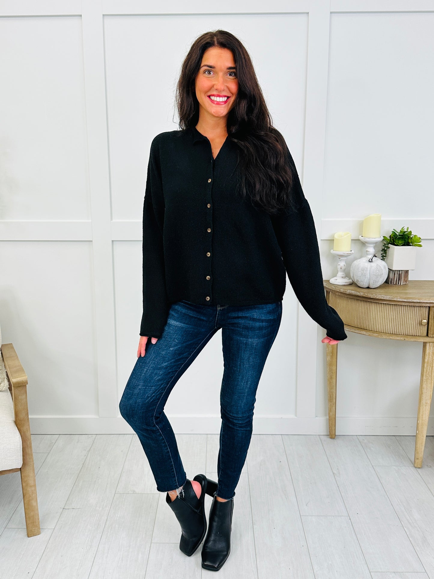 Keep It Classic Cardigan In Black