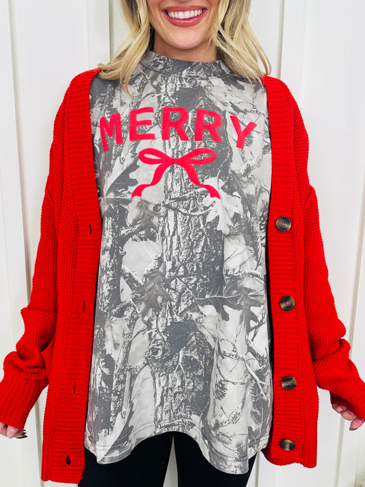 Merry Camo Graphic Tee