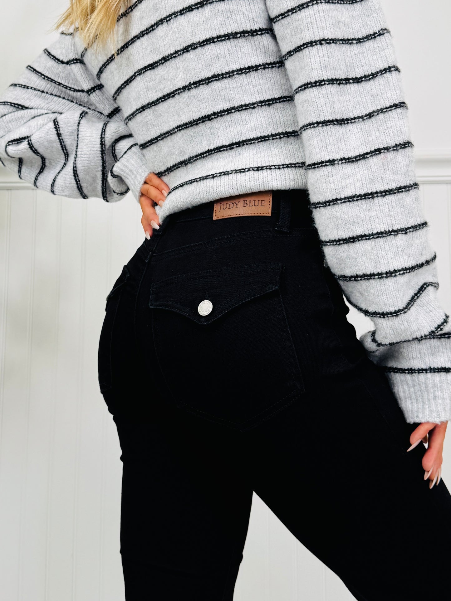 Judy Blue Back In Black Flare Jeans