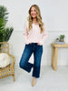 Finishing Touch Wide Leg Cropped Jeans with Tummy Control