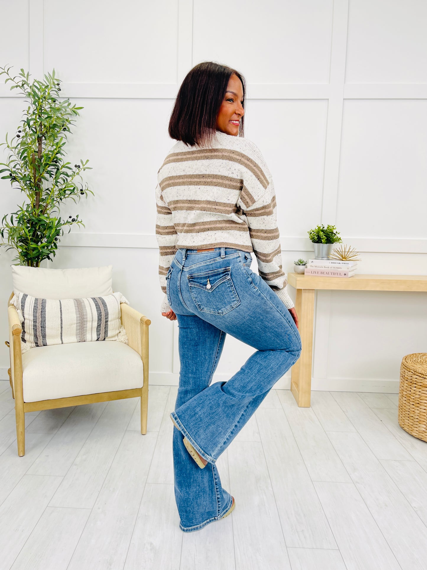 Judy Blue Flare For It Tinted Flare Jeans