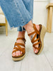 Bloom & Go Wedges In Cognac