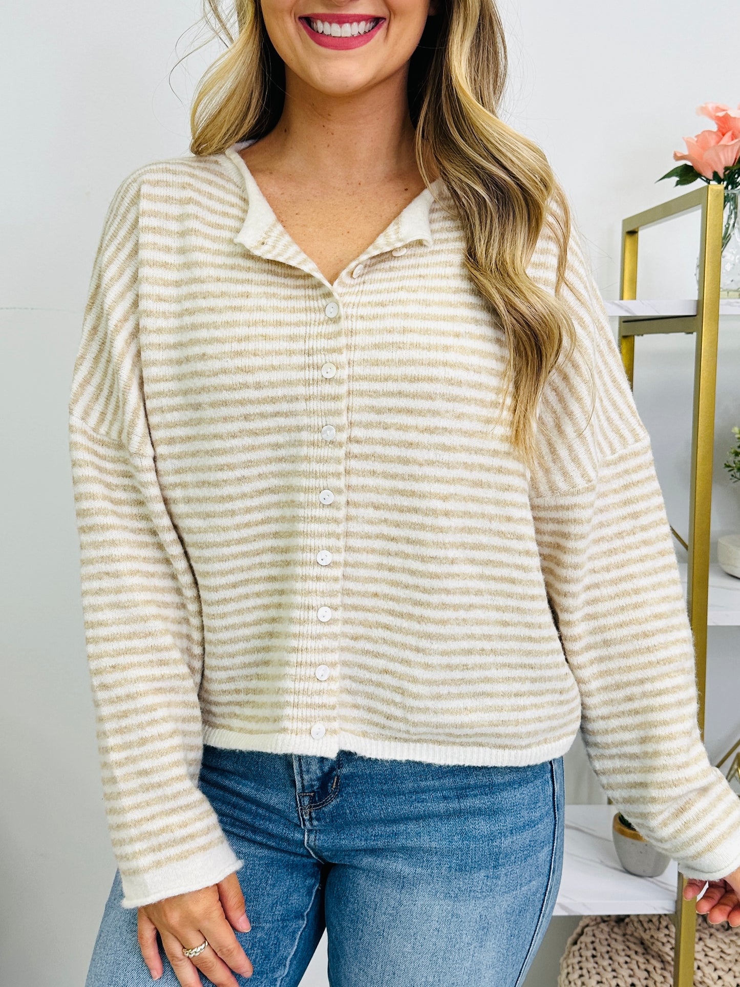 Striped and Settled Top In Multiple Colors