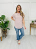 Low Key Stripe Top In Ivory