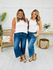 Lovervet Right on Cue Wide Leg Utility Jeans