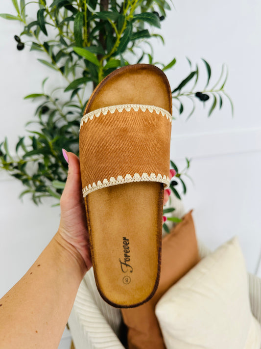Sole Thread Sandals in Tan