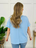 Bloom Babe Top In Light Blue