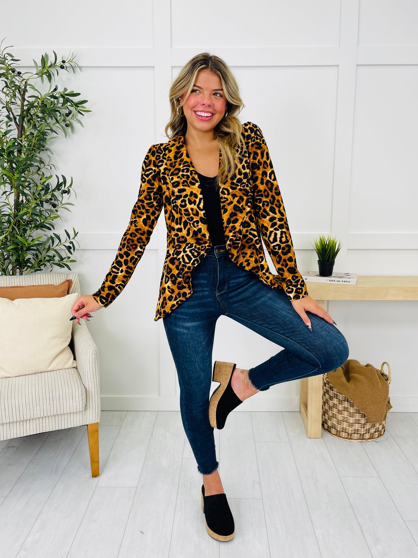 Spotted Sophistication Blazer
