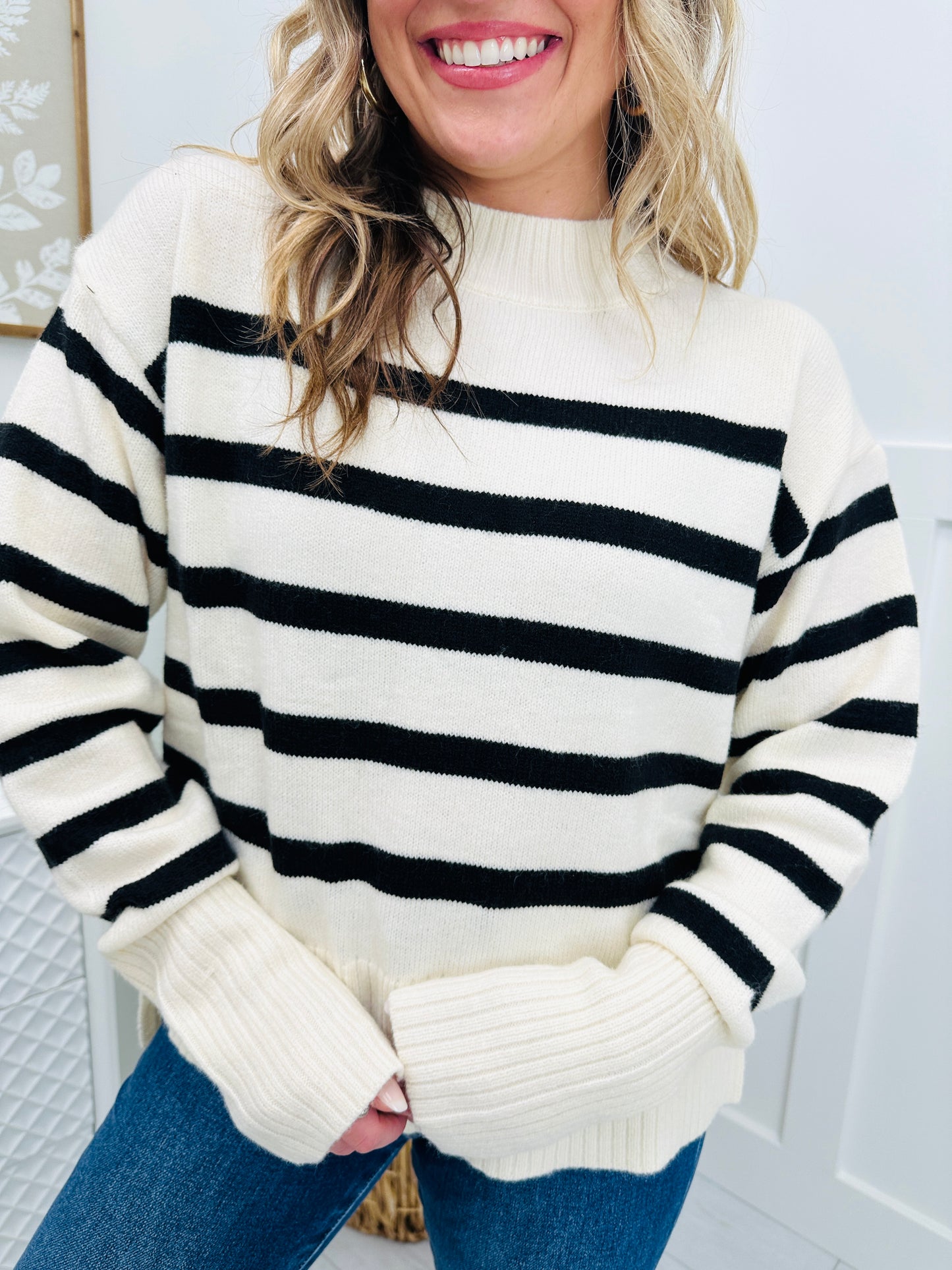 Beyond the Stripe Sweater In Cookies N' Cream