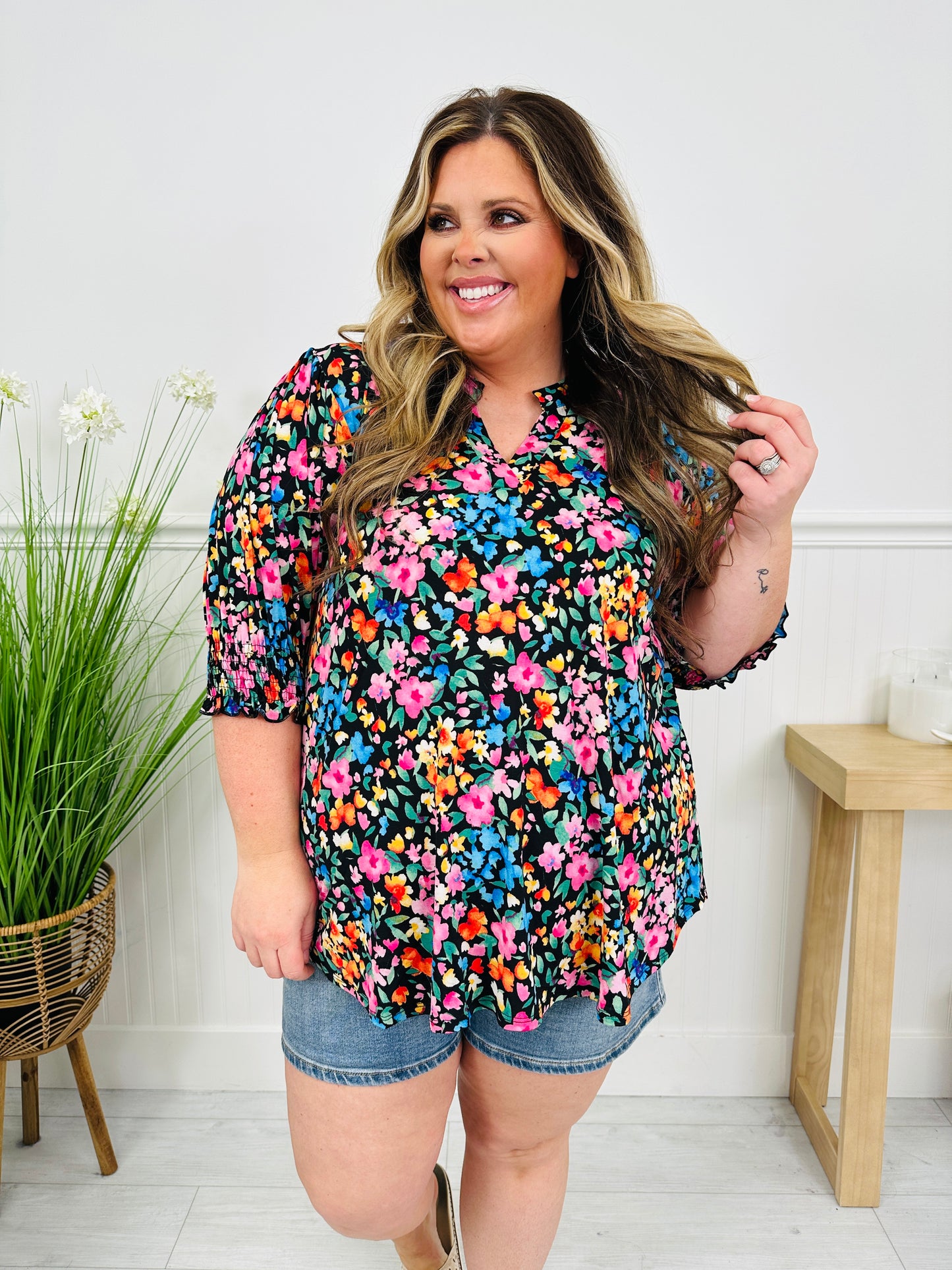 Step Into Spring Top in Rehoboth Print
