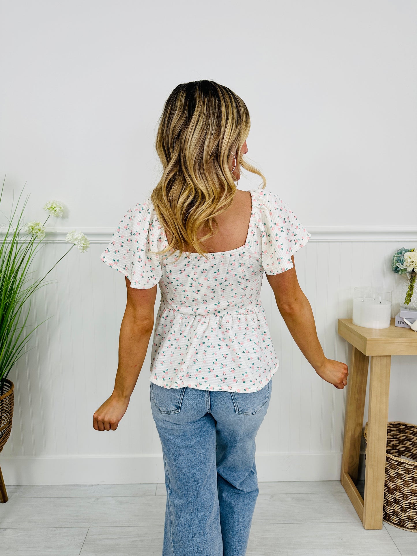 Secret Garden Top in Pink Floral