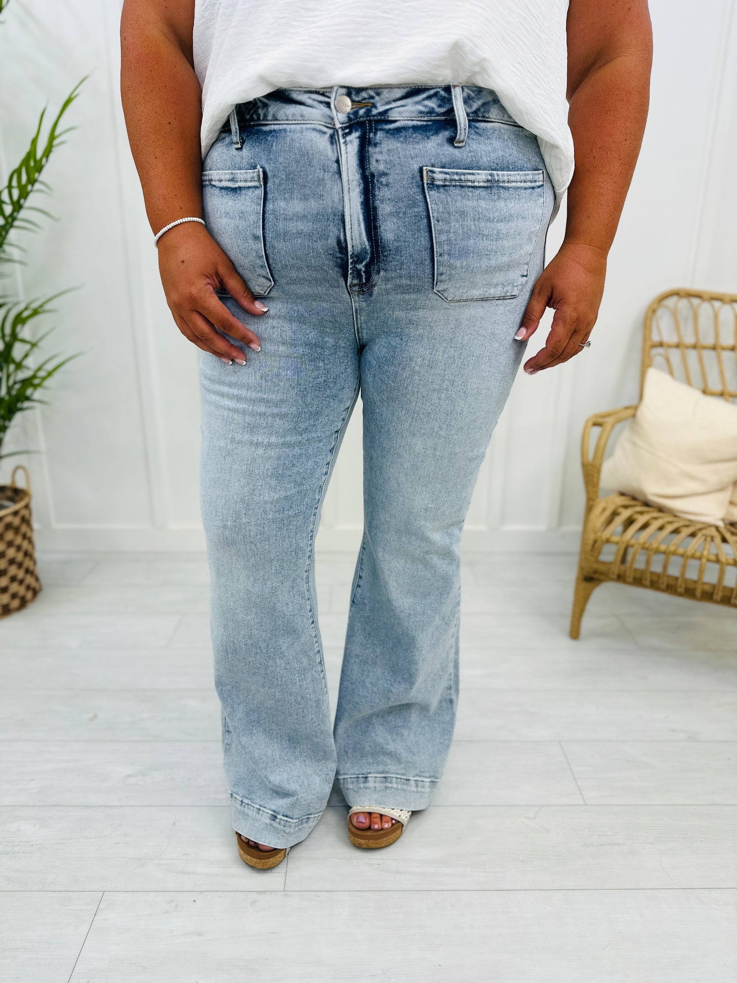 Risen Patch It Up Flare Jeans in REG/CURVY