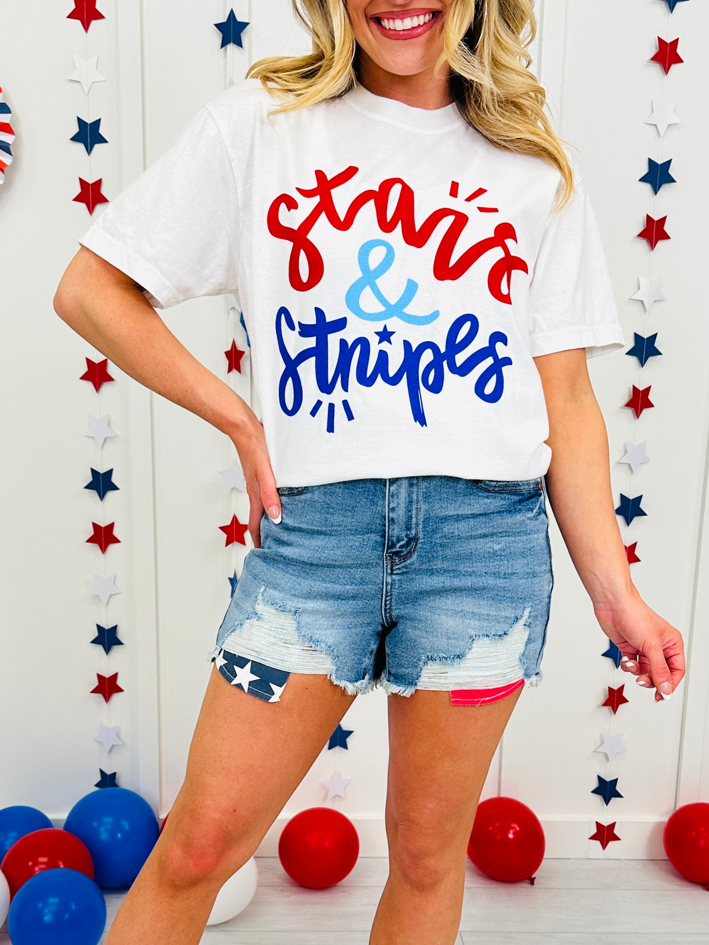 Stars And Stripes Graphic Tee