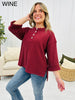 REG/CURVY Cute As a Button Top- Multiple Colors!