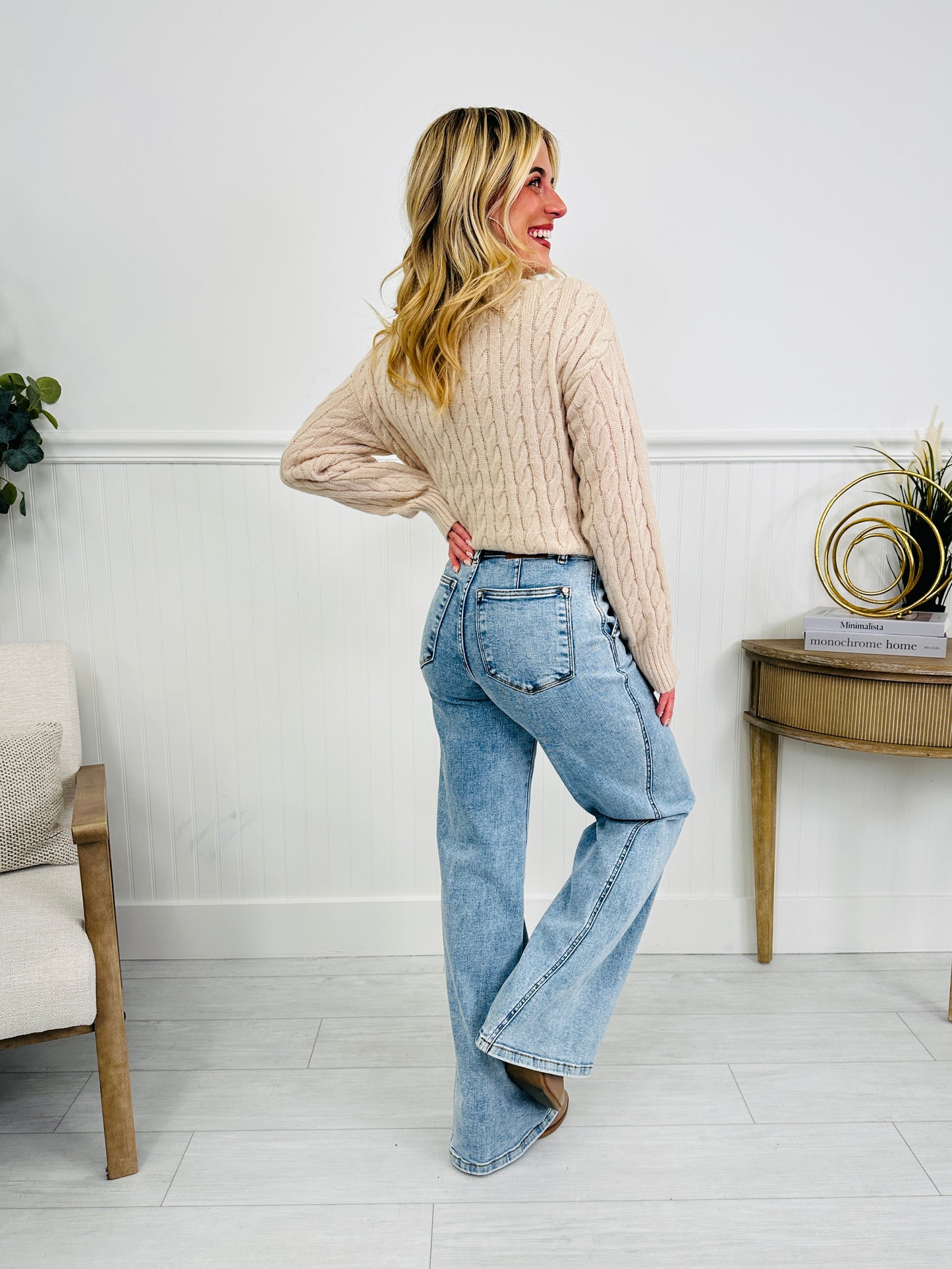 Judy Blue Forever Favorite Retro Wide Leg Jeans