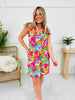 Palms And Plans Dress in Capers Island Print