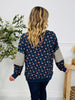 Blooming Beauty Pullover In Navy