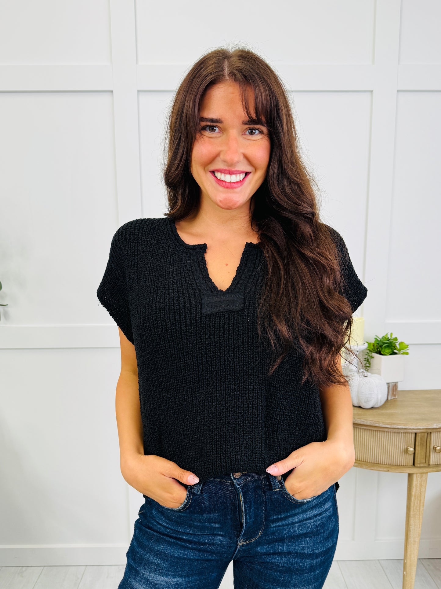 The Effortless Knit Top In Multiple Colors