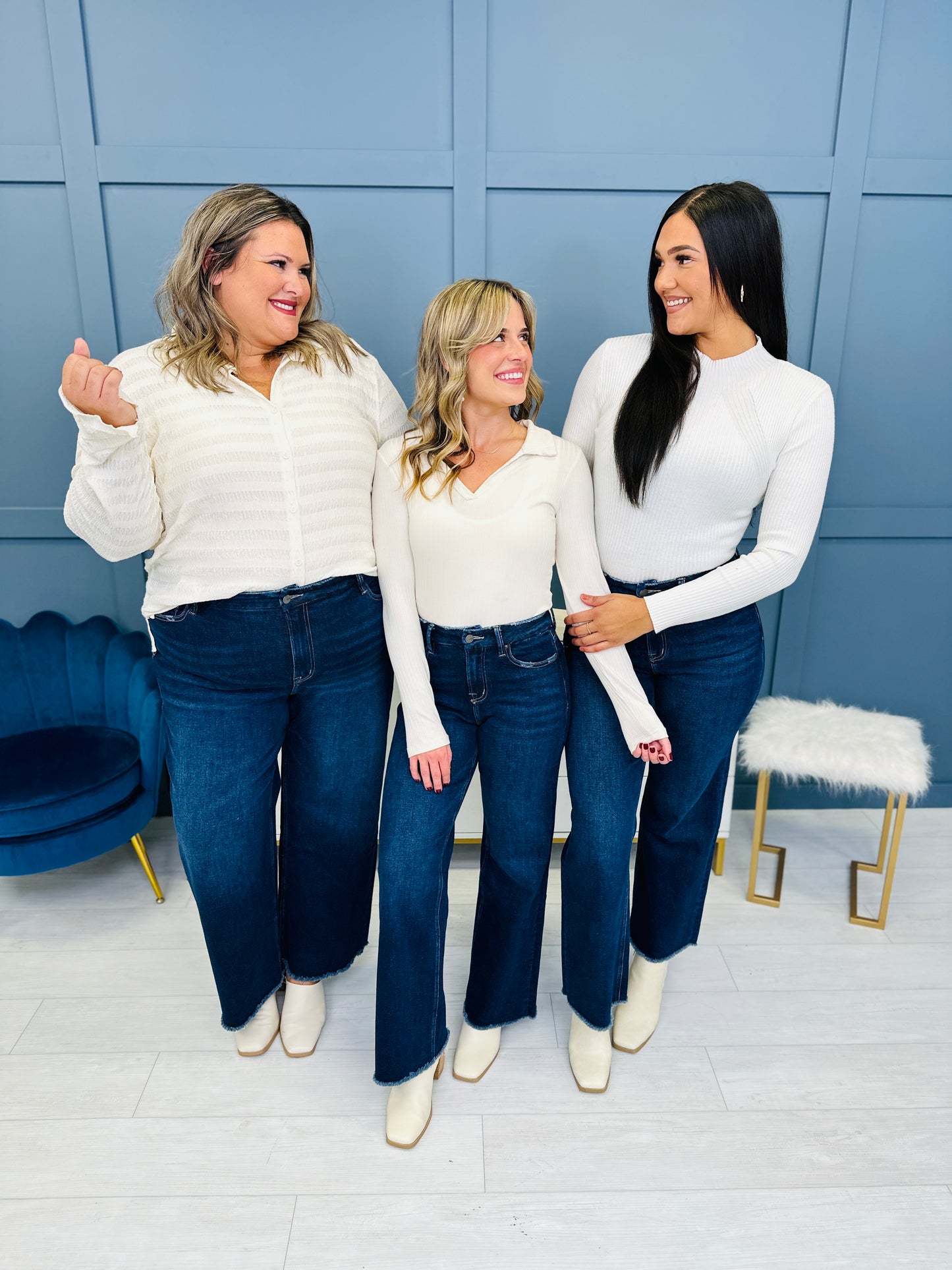 Mica Denim REG/CURVY Just Wanna Have Fun Wide Leg Jeans