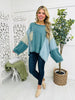 Twilight Delight Long Sleeve Top in Teal