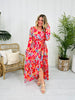 Tropical Tease Dress in Hot Pink