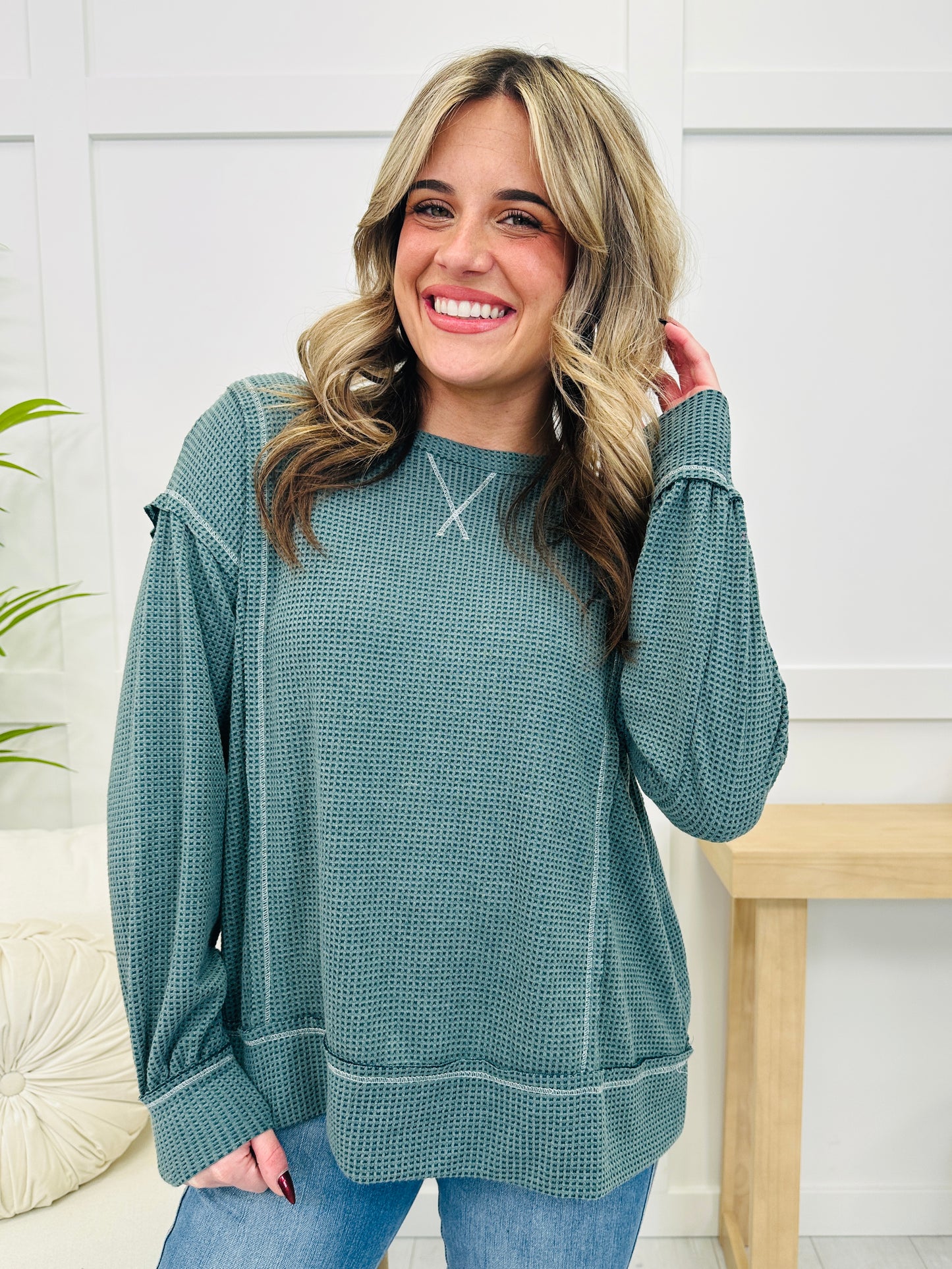 REG/CURVY Simple Charm Long Sleeve Top- Multiple Colors!