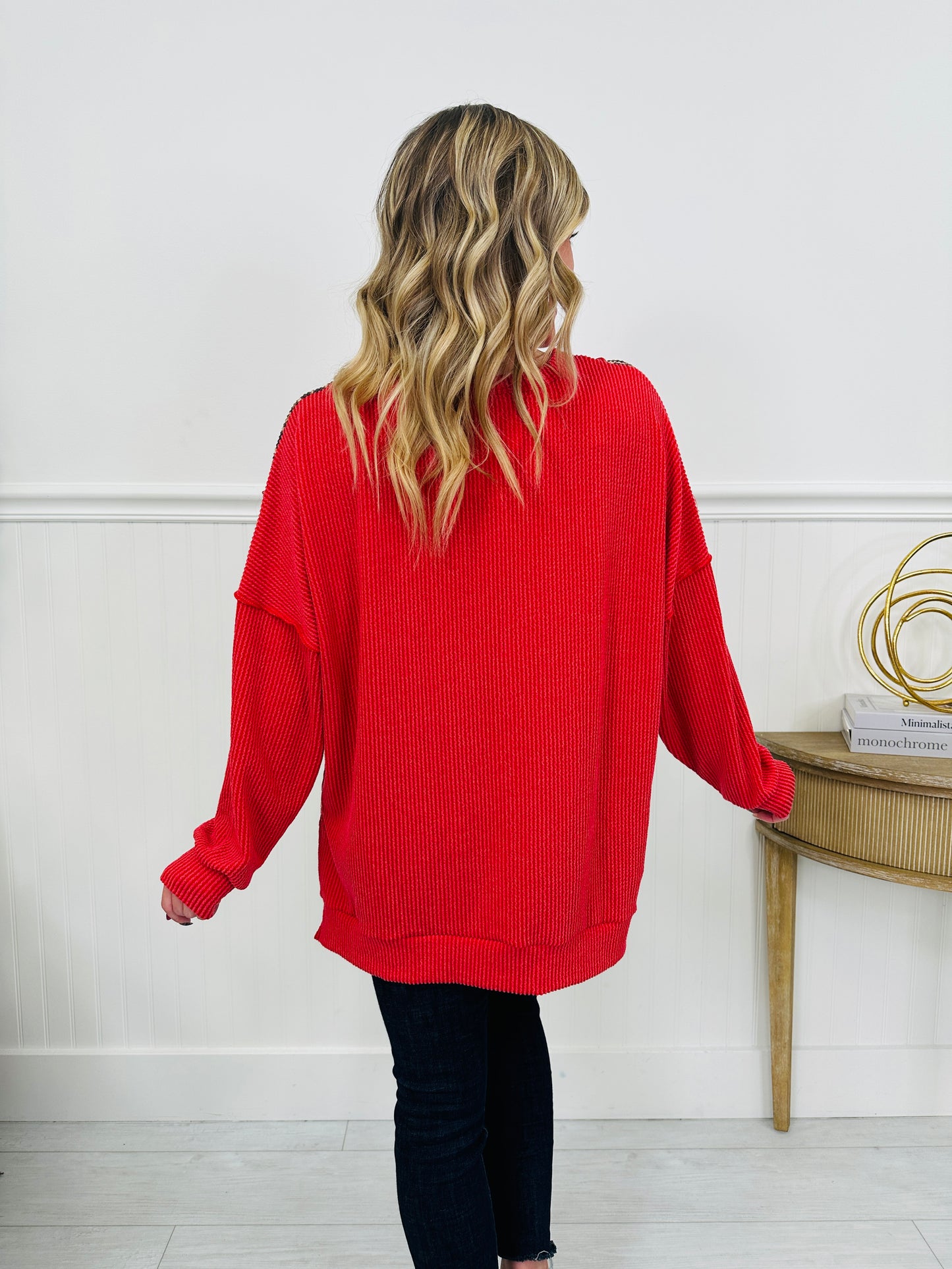 Leopard Love Raised Rib Top In Multiple Colors