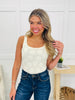 Petal Mode Tank Top in Cream