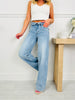 Judy Blue Right on Trend Retro Wide Leg Jeans